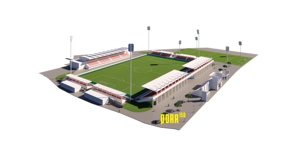 Letní stadion Pardubice - vizualizac | Zdroj: společnost PORR, a. s.