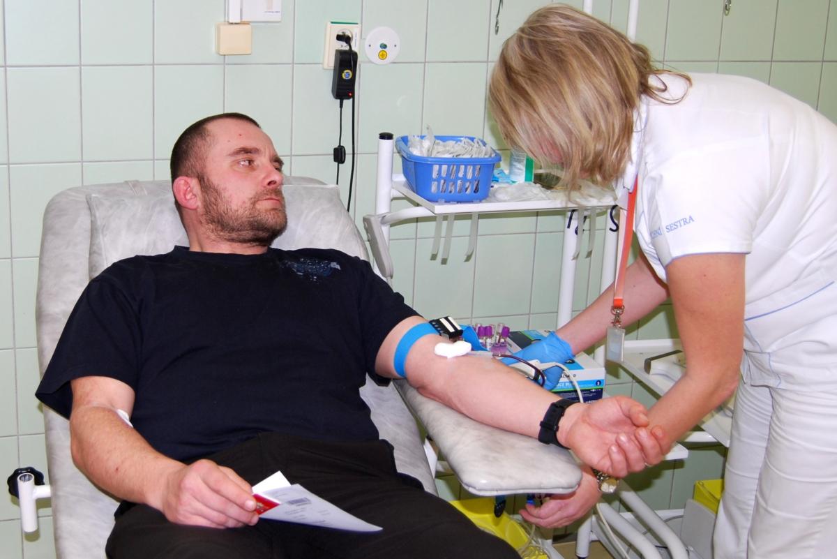 Novým dárcem krve se stal i Libor Košek