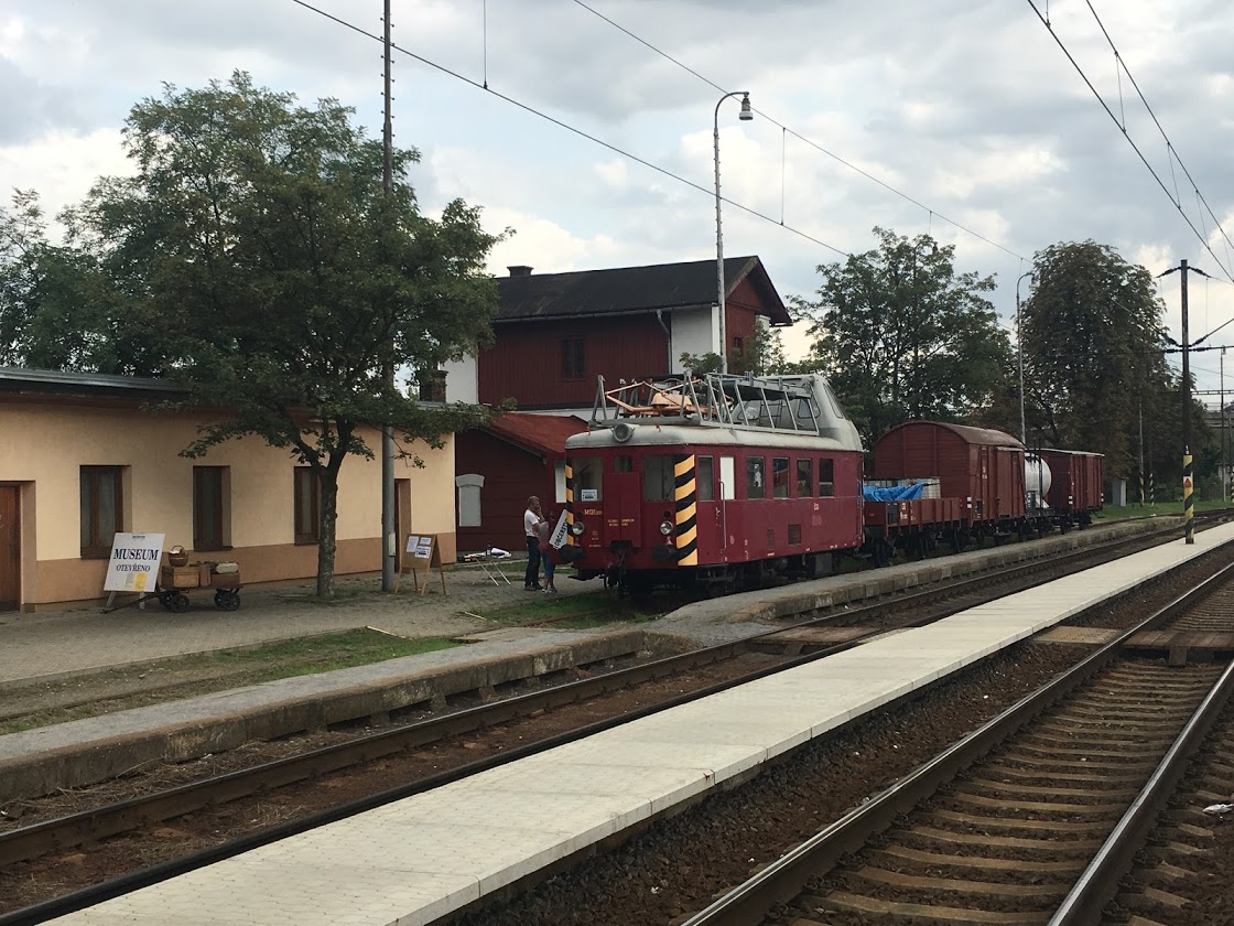 Museum v bývalé vodárně na žst. Rosice nad Labem. Pardubický spolek historie železniční dopravy