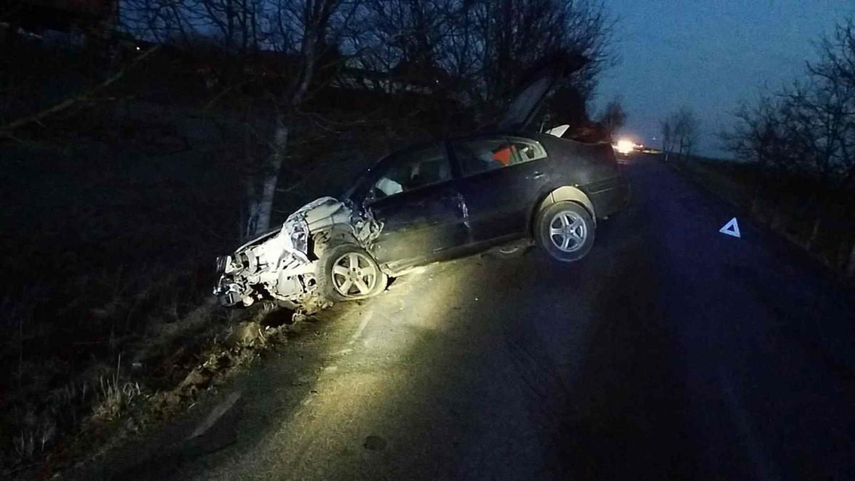 Nehoda dvou vozidel v Klešicích