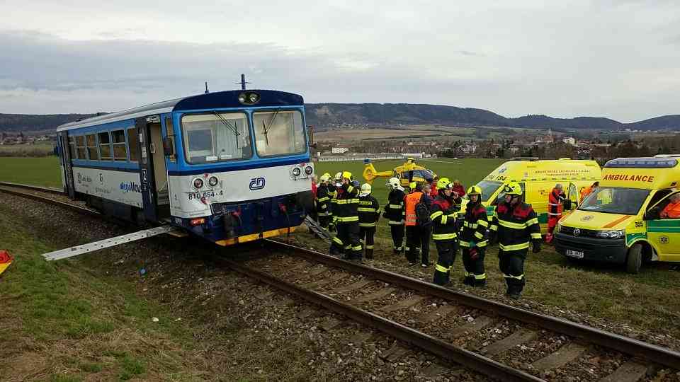 U Ronova nad Doubravou se stala železniční nehoda