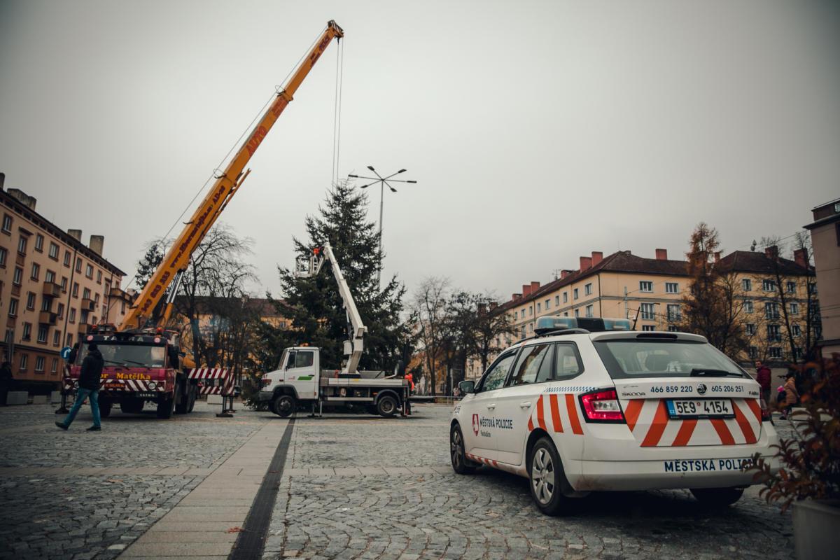 17. listopadu jsme také spolu s kolegy z dopravní policie doprovodili vánoční strom ze Starých Ždánic až na náměstí Dukelských hrdinů. 