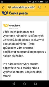 Opětovné varování před šmejdy vydávajícími se za Českou poštu